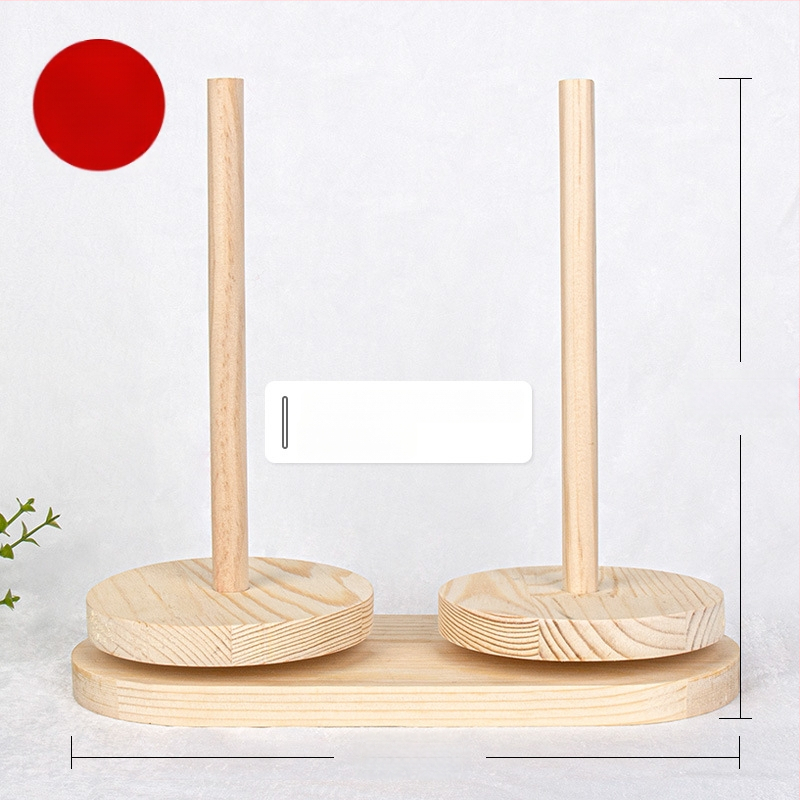 Навивател за вълнена прежда със въртяща се дървена рамка – ръчно изработено, минималистичен стил, без внос