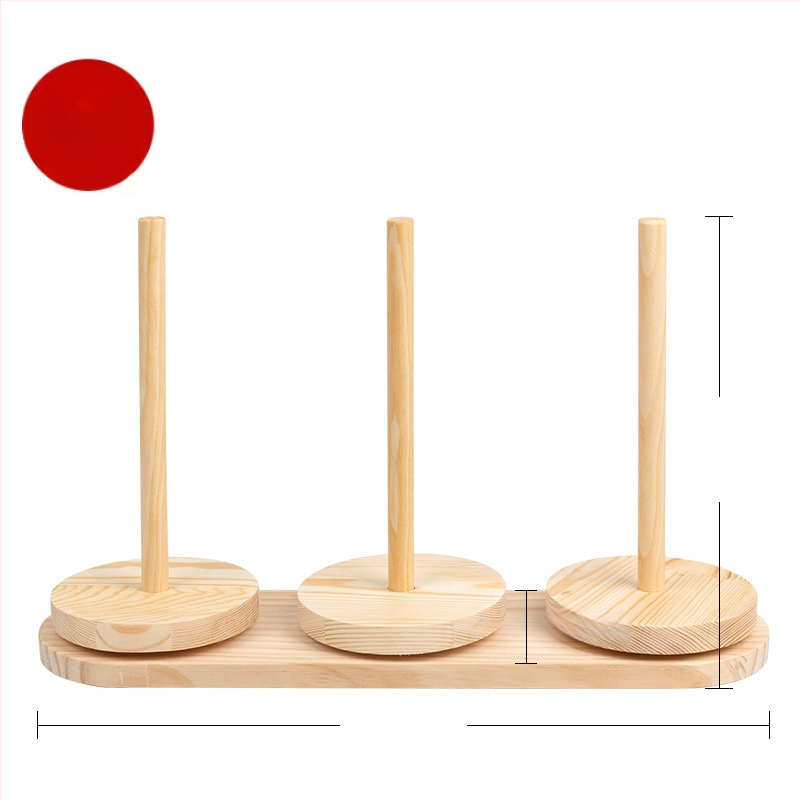 Навивател за вълнена прежда със въртяща се дървена рамка – ръчно изработено, минималистичен стил, без внос