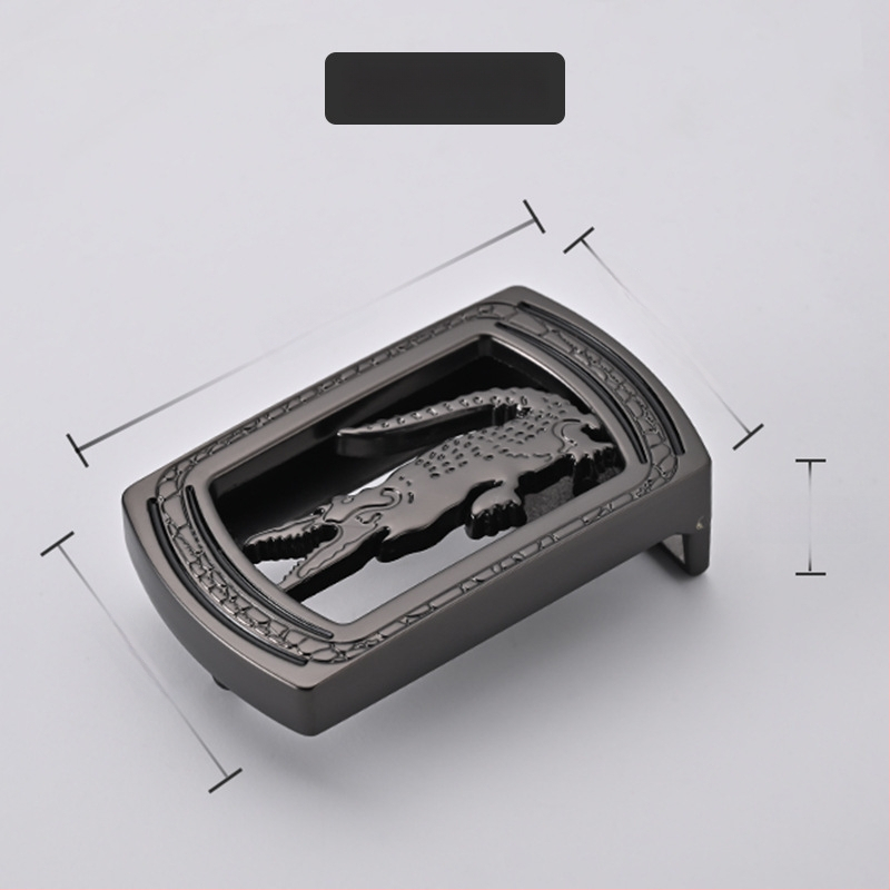 Meeste vööklamber – tsingi sulam, ristkülikukujuline sile klamber, äri stiil, kõikide aastaaegade jaoks, 2024 kevad.