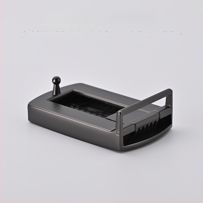 Meeste vööklamber – tsingi sulam, ristkülikukujuline sile klamber, äri stiil, kõikide aastaaegade jaoks, 2024 kevad.