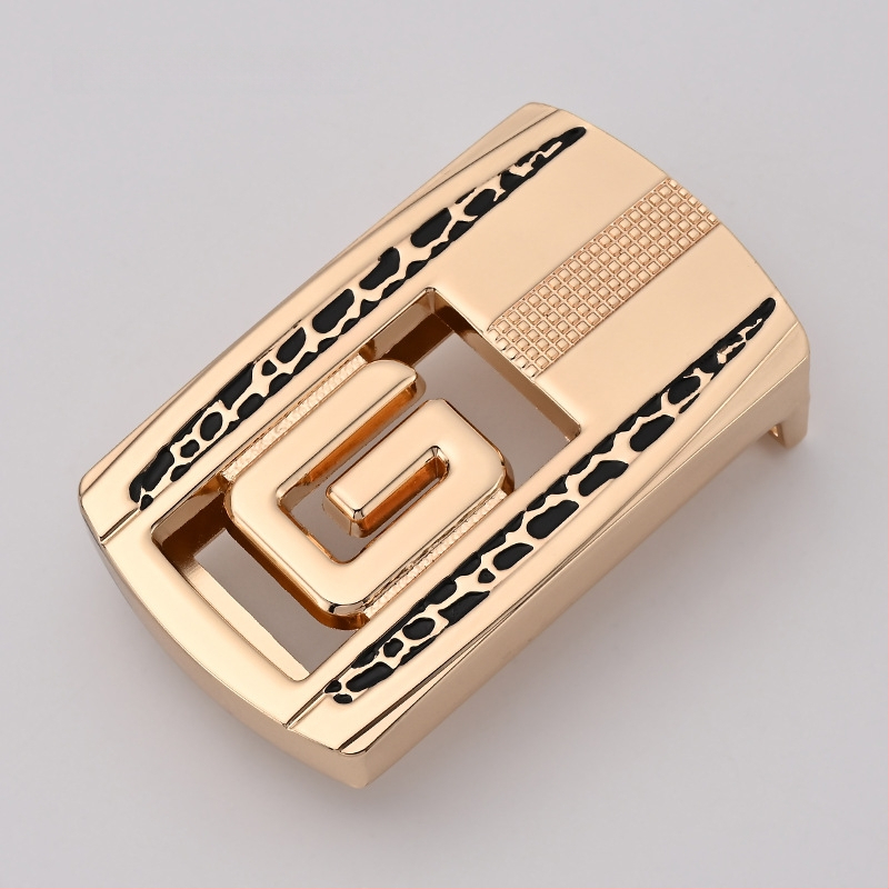 Meeste vööklamber – tsingi sulam, ristkülikukujuline sile klamber, äri stiil, kõikide aastaaegade jaoks, 2024 kevad.