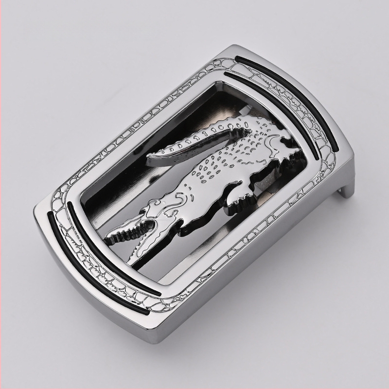 Meeste vööklamber – tsingi sulam, ristkülikukujuline sile klamber, äri stiil, kõikide aastaaegade jaoks, 2024 kevad.