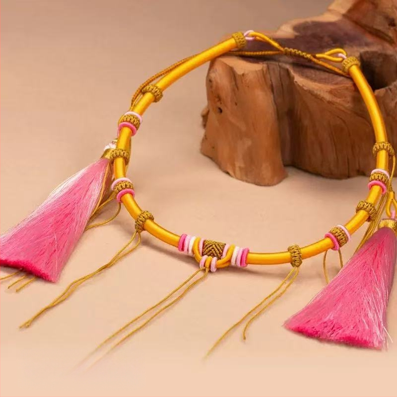 Kūdikių kaklo papuošalas su U formos vieliniu pakabuku, apimtis 41–50 cm, O grandinė, reguliuojamas