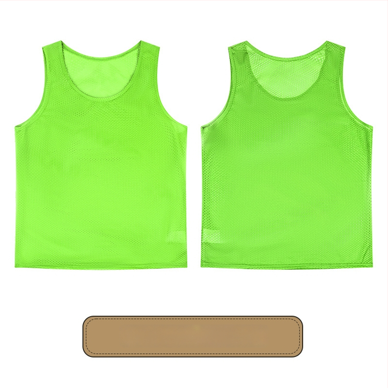 Vaikų futbolo treniruočių liemenė su dideliu tinkleliu, poliesteris, visoms sezonoms, unisex