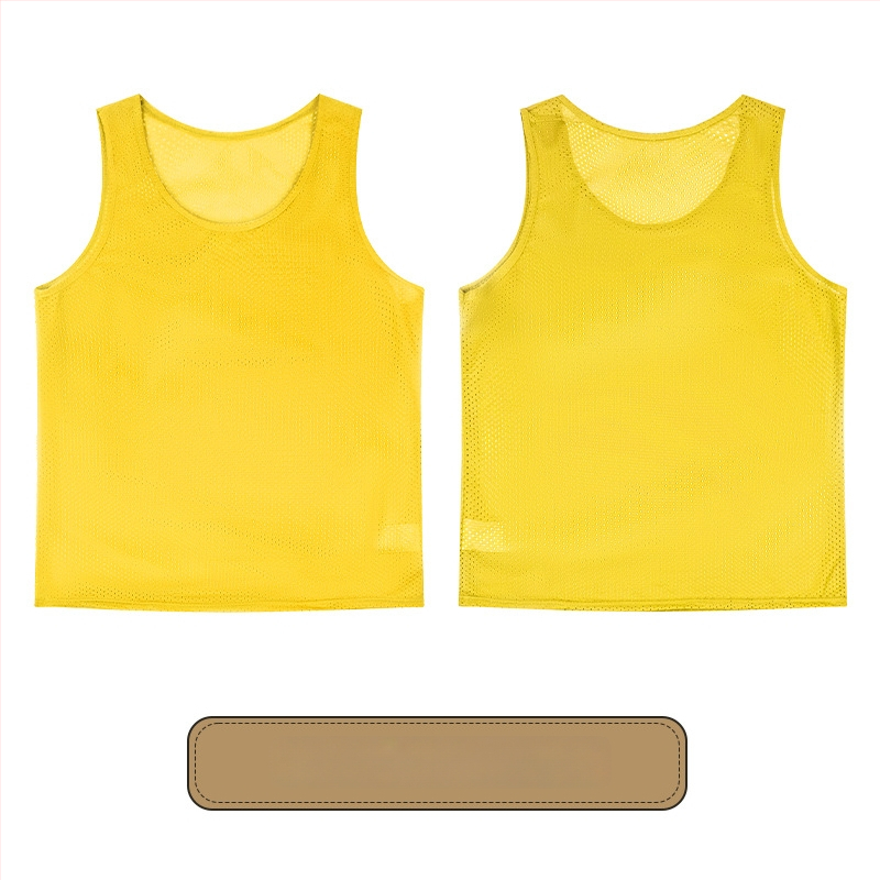 Vaikų futbolo treniruočių liemenė su dideliu tinkleliu, poliesteris, visoms sezonoms, unisex