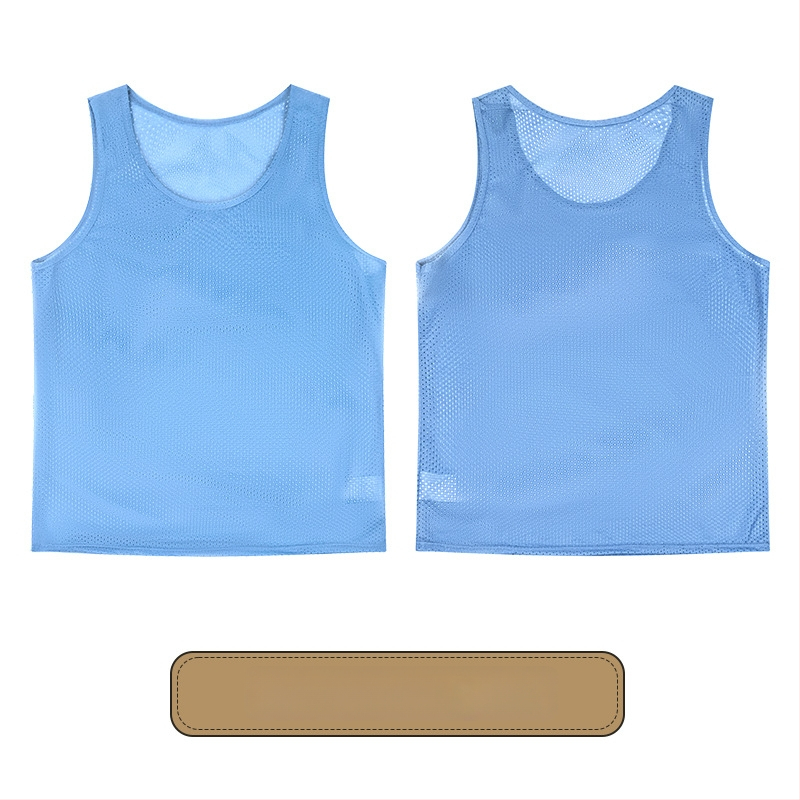 Vaikų futbolo treniruočių liemenė su dideliu tinkleliu, poliesteris, visoms sezonoms, unisex