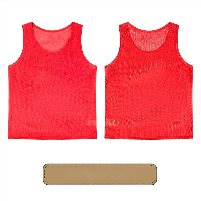 Vaikų futbolo treniruočių liemenė su dideliu tinkleliu, poliesteris, visoms sezonoms, unisex