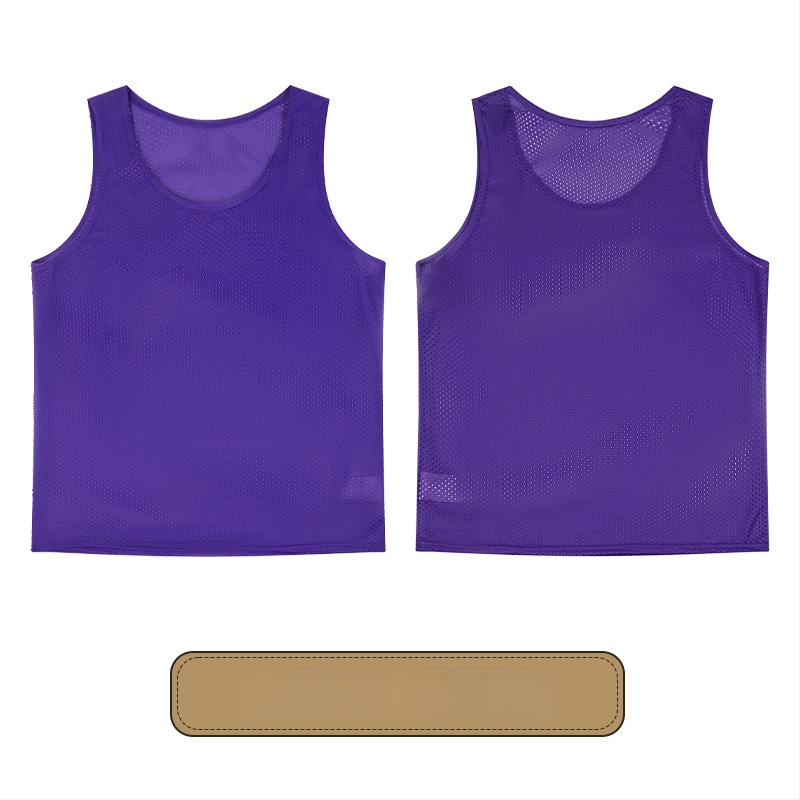 Vaikų futbolo treniruočių liemenė su dideliu tinkleliu, poliesteris, visoms sezonoms, unisex