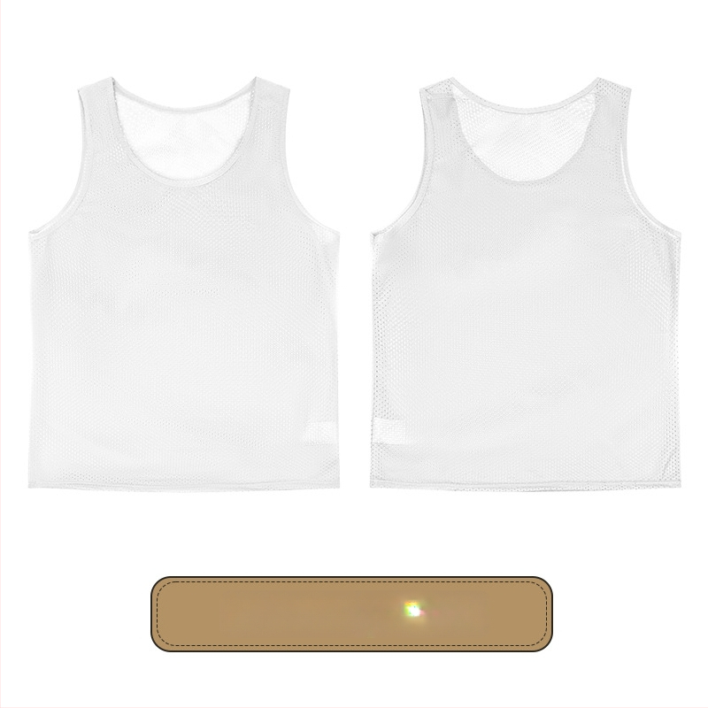 Vaikų futbolo treniruočių liemenė su dideliu tinkleliu, poliesteris, visoms sezonoms, unisex