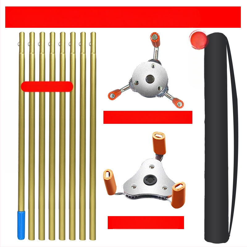 Hudun demontāžas instruments no alumīnija sakausējuma ugunsdzēsības dūmu sensoru un temperatūras sensoru detektoriem; 6 komplekti; saderīgs ar dažādu zīmolu dūmu un temperatūras sensoru; demontāžas rīki