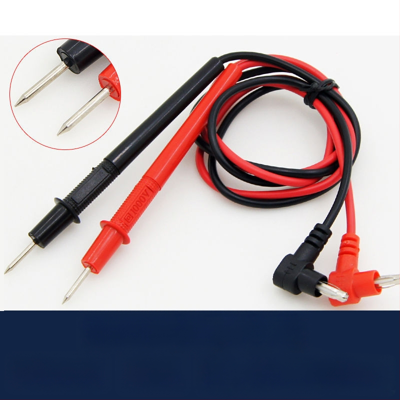 Multimetra testvads ar īpaši asu galu, digitālais displejs, zelta pārklājums, 1000V, 10A, 20A