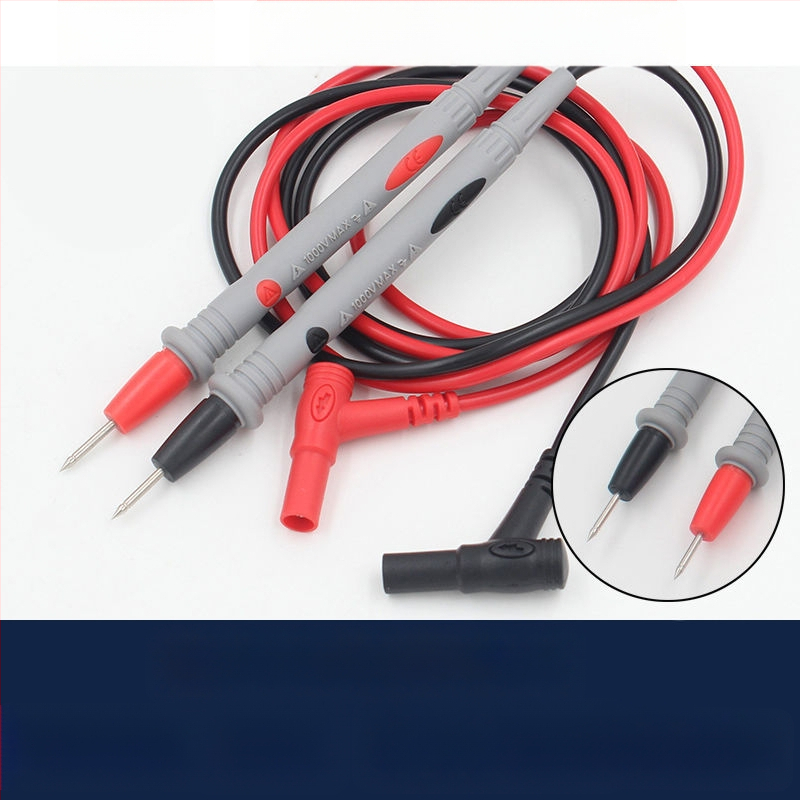 Multimetra testvads ar īpaši asu galu, digitālais displejs, zelta pārklājums, 1000V, 10A, 20A