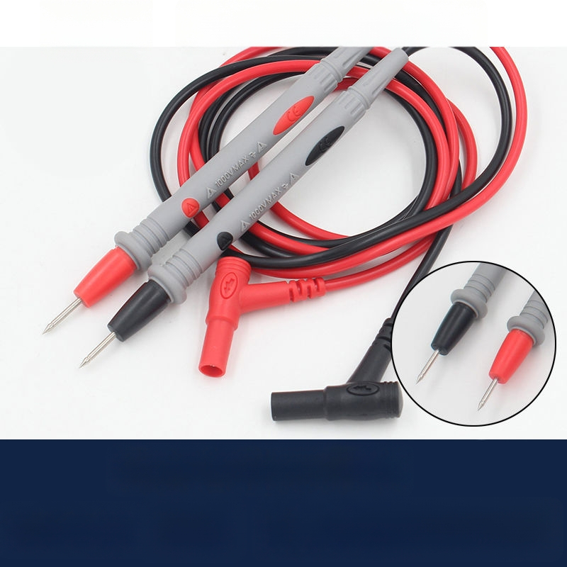 Multimetra testvads ar īpaši asu galu, digitālais displejs, zelta pārklājums, 1000V, 10A, 20A