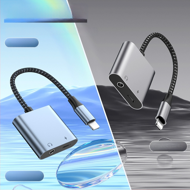 Ακουστικά USB-C σε 3,5 mm, 2-σε-1 μετατροπέας ήχου με ενσωματωμένο κύκλωμα αποκωδικοποίησης, με χαλκό πυρήνα, μήκος 30 cm, συμβατό με iPhone