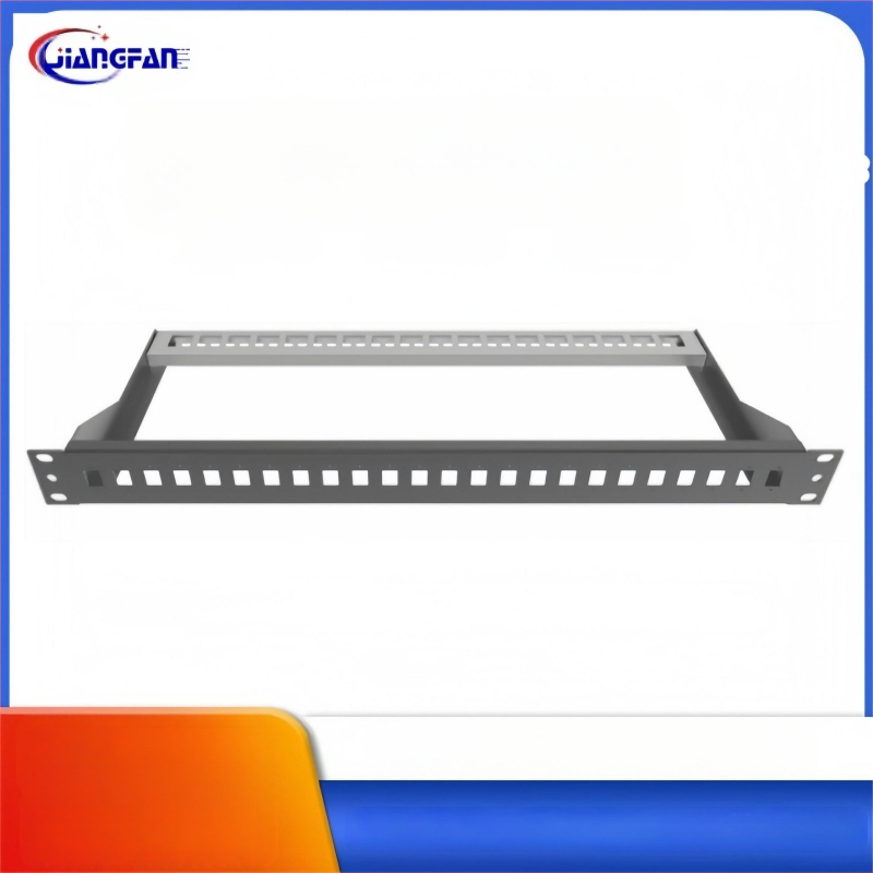Rack skapis tīkla kabeliem ar optisko vadību, kabelu pārvaldība, plug-in karšu tips, metāla rāmis, Jiang fan