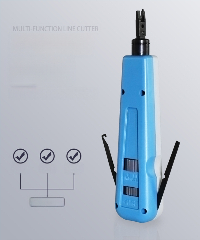 Tīkla vadu perforēšanas nazis – 110 krimpēšanas jauda, 175 mm garums, ABS rokturis, 45# tērauds