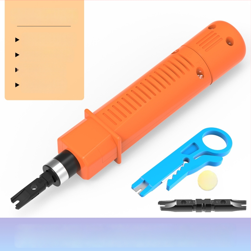 Tīkla vadu perforēšanas nazis – 110 krimpēšanas jauda, 175 mm garums, ABS rokturis, 45# tērauds