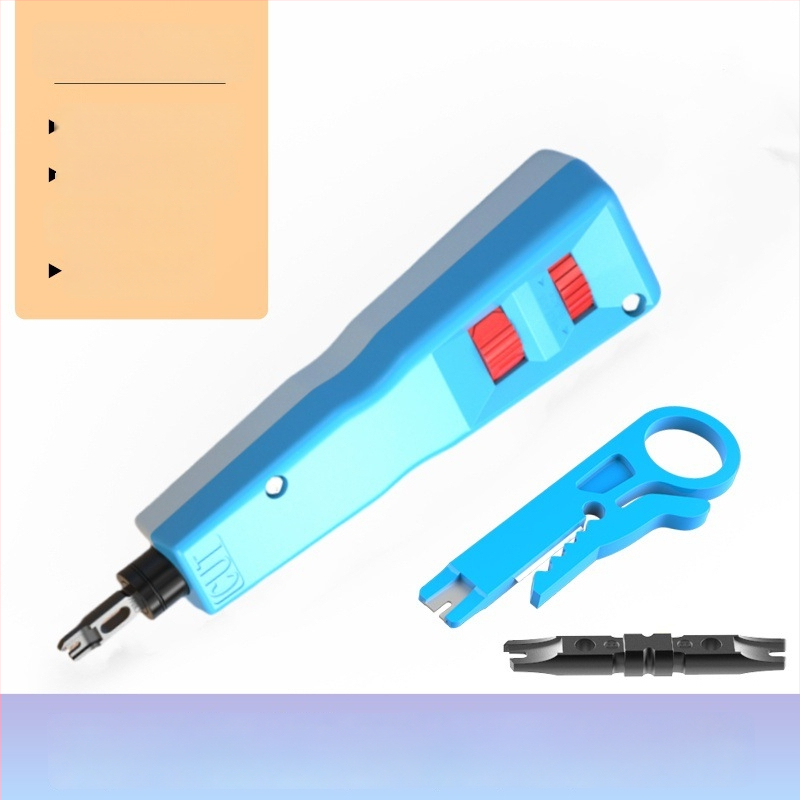 Tīkla vadu perforēšanas nazis – 110 krimpēšanas jauda, 175 mm garums, ABS rokturis, 45# tērauds