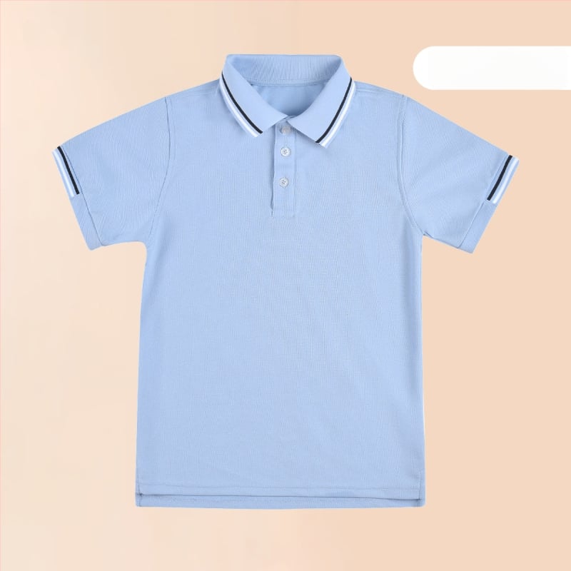 Поло риза от памук за лято 2024, райета или едноцветна шарка, за деца над 140 см.