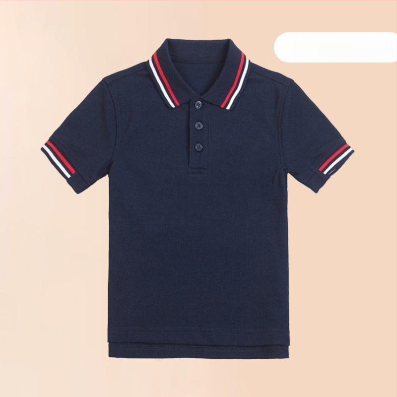 Поло риза от памук за лято 2024, райета или едноцветна шарка, за деца над 140 см.