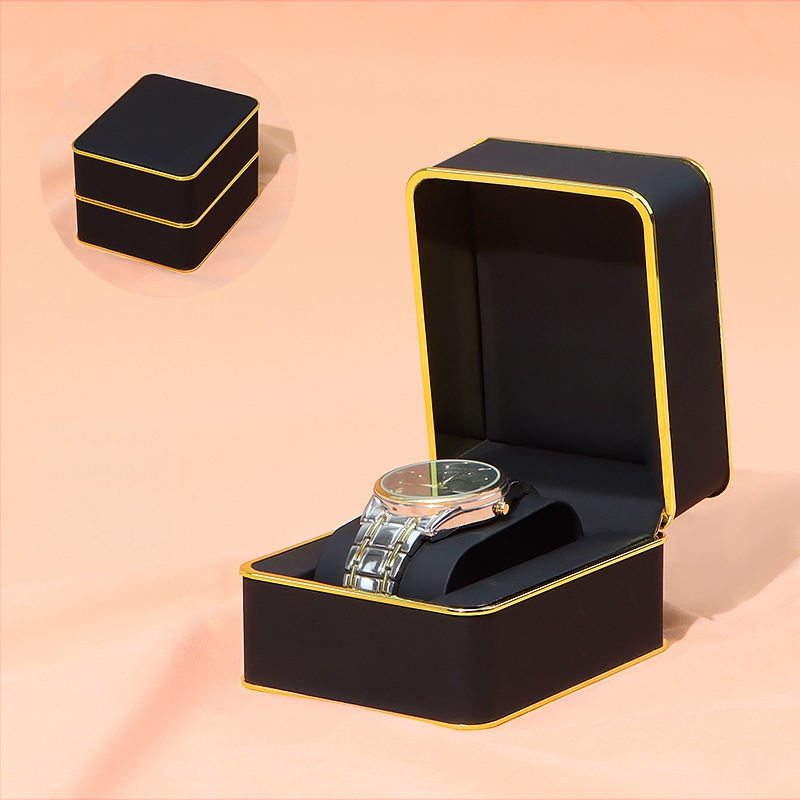 PU odinė laikrodžių dėžutė, PS modelis, dėžutė dovanoms ir juvelyrikai, elektroplatinavimo paviršius