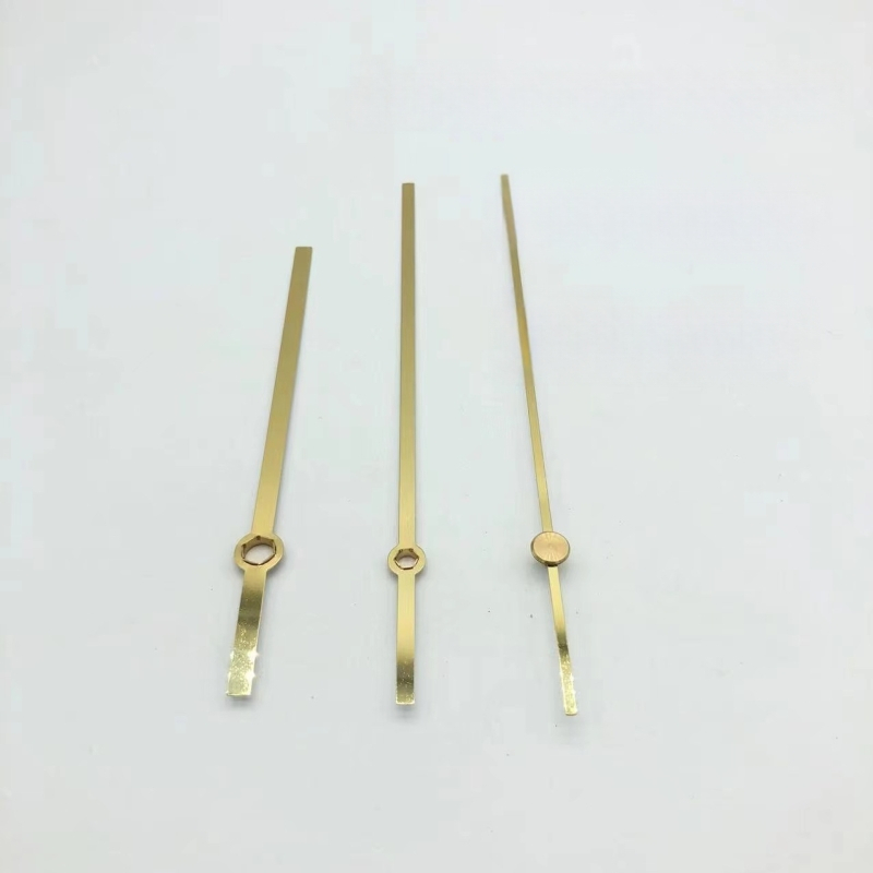 Kvarcinis laikrodžio mechanizmas su metalo korpusu ir laikrodžio rankomis • Prekės ženklas: Clock hand • Mechanizmas: kvarcinis • Pakuotė: 500 vnt.