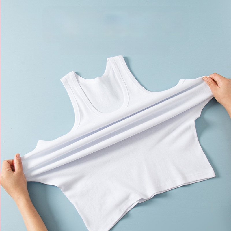 Muški top od 100% pamuka bez rukava, rebrasta pletenina, prozračan ljetni casual minimalistički stil
