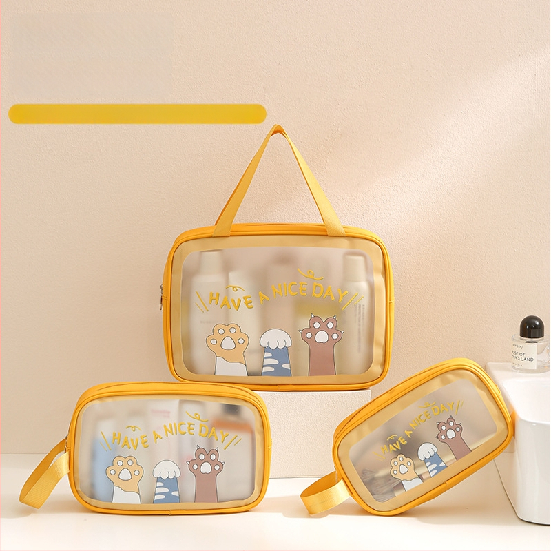 Kosmētikas soma – PVC+nylon materiāls, rokas soma formā, daudzfunkcionāla, piemērota ceļojumiem un kosmētikas glabāšanai