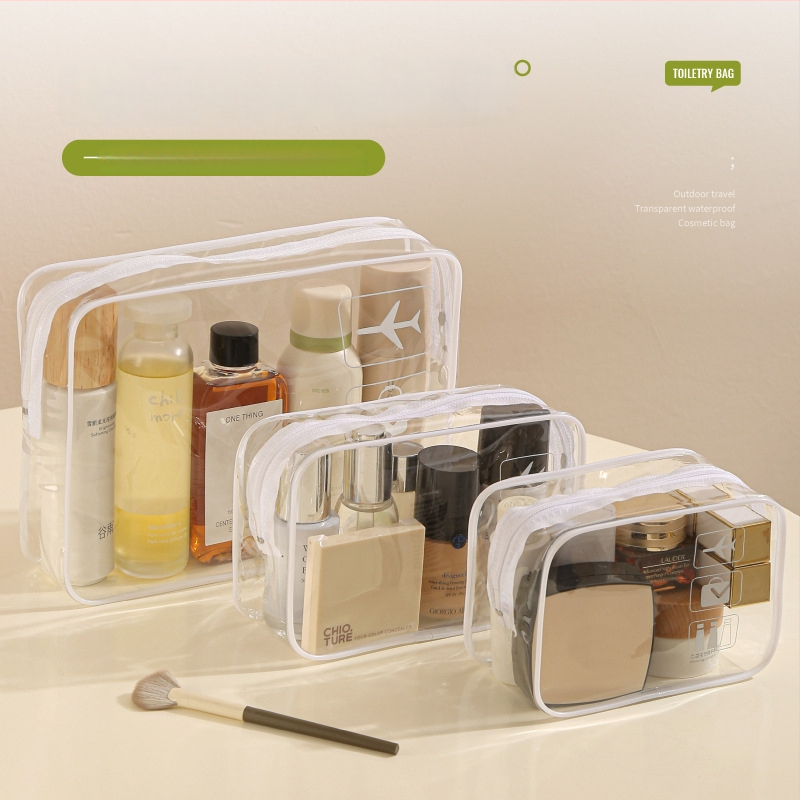 Ceļojumu kosmētikas soma, ūdensnecaurlaidīga, kubiska forma, materiāls PVC un zīds, daudzfunkcionāla