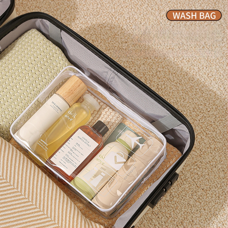 Ceļojumu kosmētikas soma, ūdensnecaurlaidīga, kubiska forma, materiāls PVC un zīds, daudzfunkcionāla