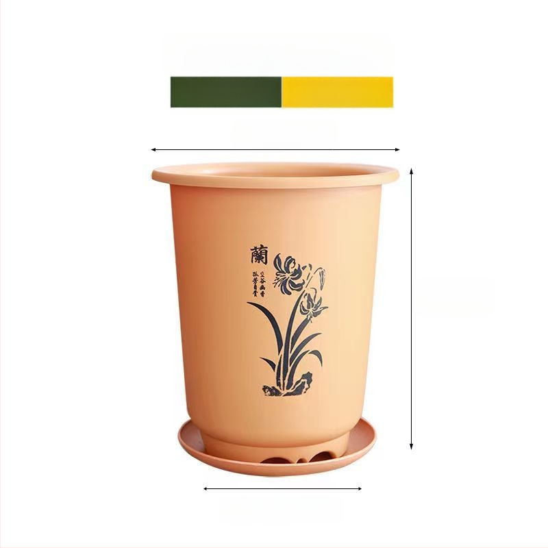 Ghiveci de flori din plastic, turnare prin injecție, stil simplu, respirabil, durabil, rezistent la coroziune, potrivit pentru birou sau casă