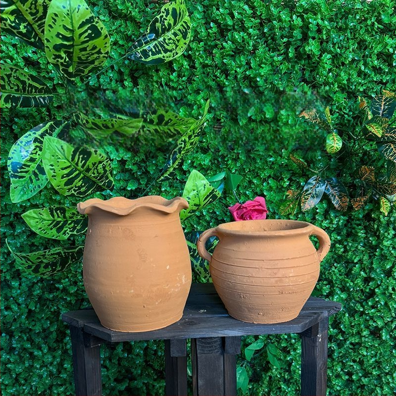 Šaknų kontrolės konteineris - molinis grindinis vazonas, kaimiško stiliaus, HP3RYzmy