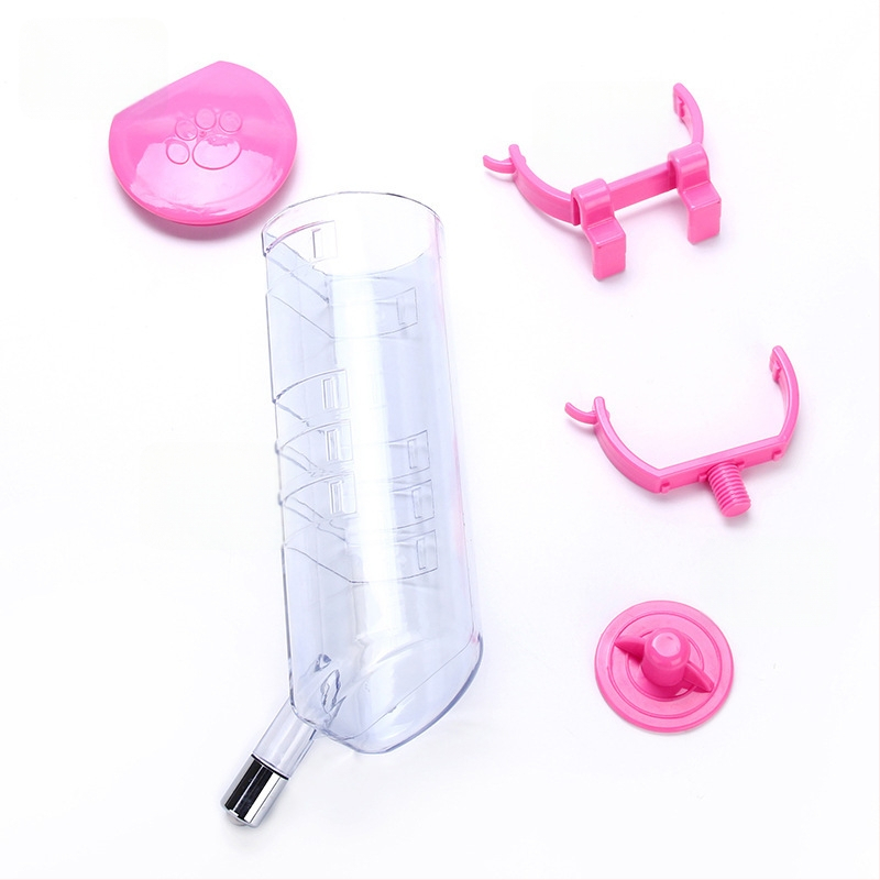 Naminių gyvūnėlių vandens puodelis su pakabintu automatu — plastikinis, prekinis ženklas Dog overlord, tinkamas šunims ir katėms