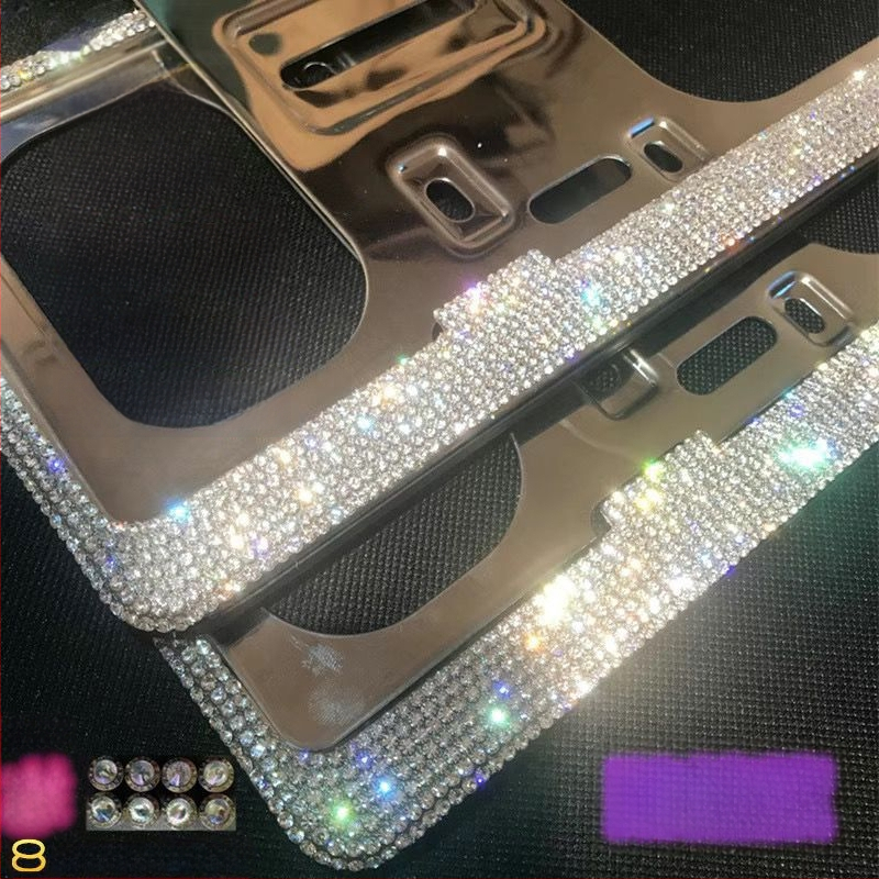 Automašīnas reģistrācijas numura rāmītis ar dimantiem no nerūsējoša tērauda – Preces kods 46210306z5681h