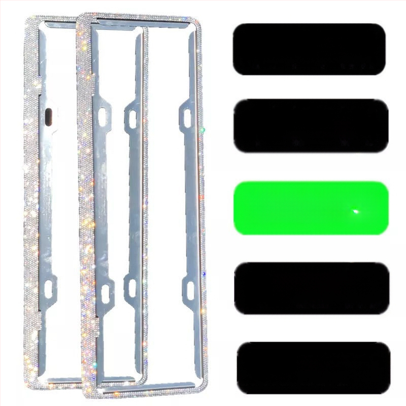 Automašīnas reģistrācijas numura rāmītis ar dimantiem no nerūsējoša tērauda – Preces kods 46210306z5681h