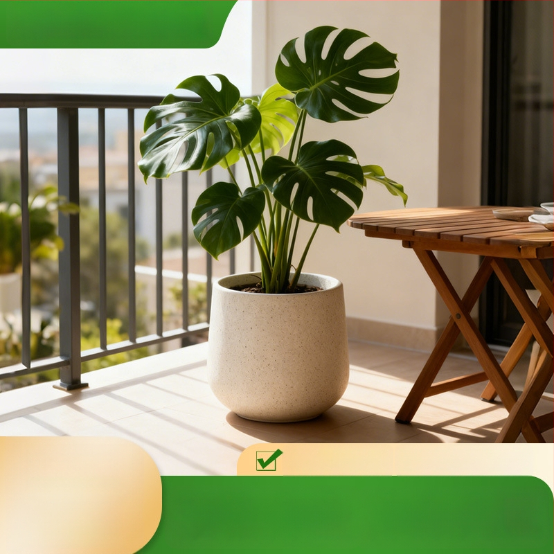 Plastiko gėlių vazonas, grindinis modelis, tinkamas biurui ir namų apdailai, kvėpuojantis, biologiškai skaidrus, atsparus korozijai