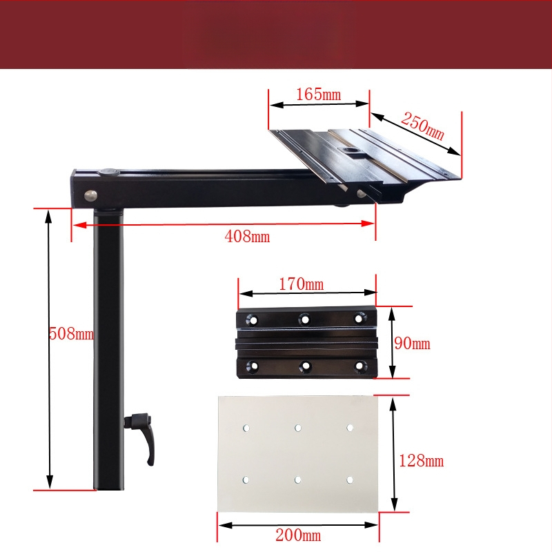 RV pasukamosi iškeliami stalo kojų rinkiniai, išimamas laikiklis saugyklai ir valgomojo stalo laikiklis kemperiui, transporto priemonės modifikavimo priedas (be pritaikymo)