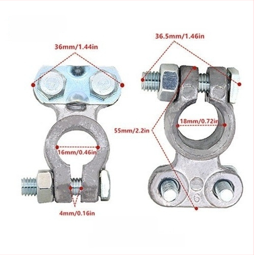 Akumulatora termināla skava, no tīra vara, modelis H2/y03/a3/c4/c3/d2/k1, zīmols Lin junwang