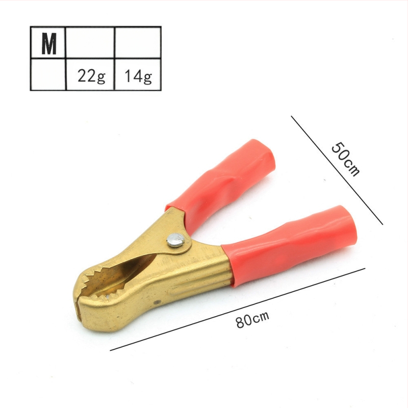 Pawe akumulatora klipsa, krokodila klipsa, tīrs varš, modelis N/M/L/Y/K