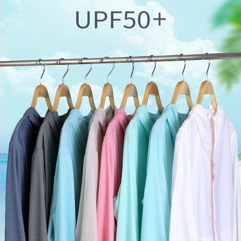 Vīriešu vieglā UV aizsardzības jaka vasarai — elpojoša, ātri žūst, ar kapuci, Ice Silk audums, modelis WZZS-8567