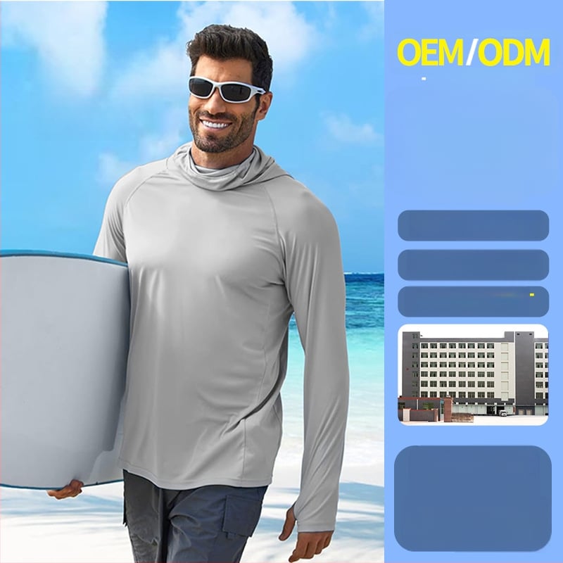 Ārējā kapucēta vēja jaka ar UV aizsardzību, kamuflāžas raksts, poliesters, elpojoša un mitrumu vadāmība, UPF50+