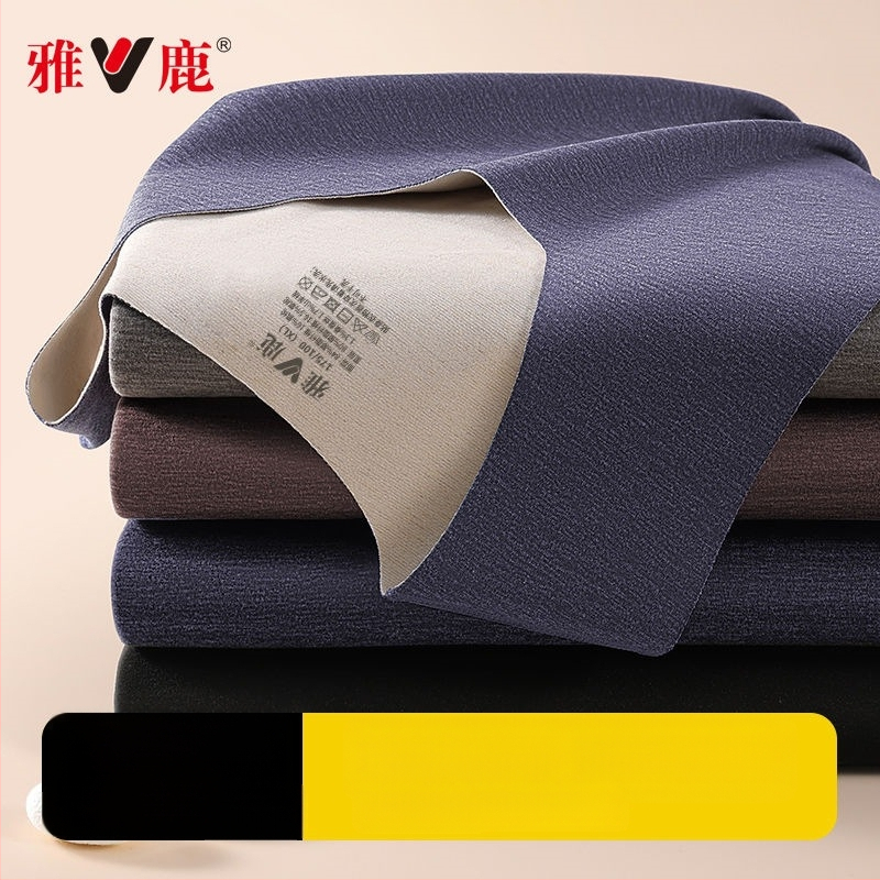 Vīriešu termiskā veste ar dubultiem slāņiem, apaļā kakla, poliestera audums, antibakteriāla funkcija, bieza audums 251–300 g/m²