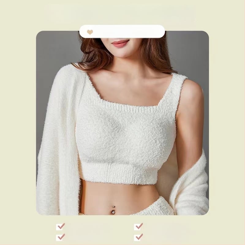 Kašmira flīza termālā veste ar iebūvētu krūšu spilventiņu, viengabala iekšējais apģērbs rudens–ziema