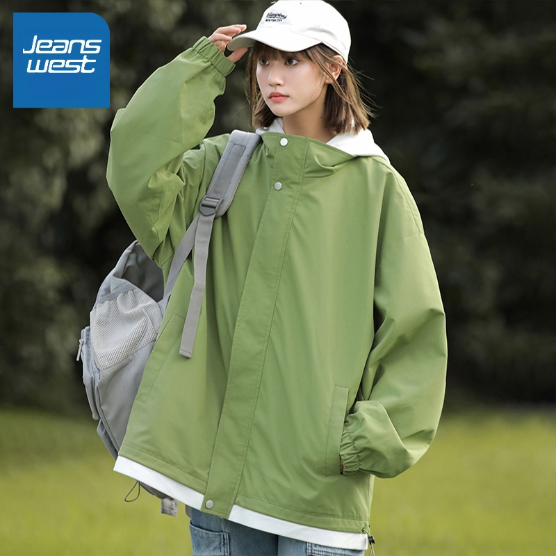 Γυναικείο τζάκετ με ψεύτικο διπλό σχέδιο, Χειμώνας 2025, Chenille-Σπάντεξ, Μονόχρωμο, Χαλαρή γραμμή, Με φερμουάρ, Γιακά πόλο