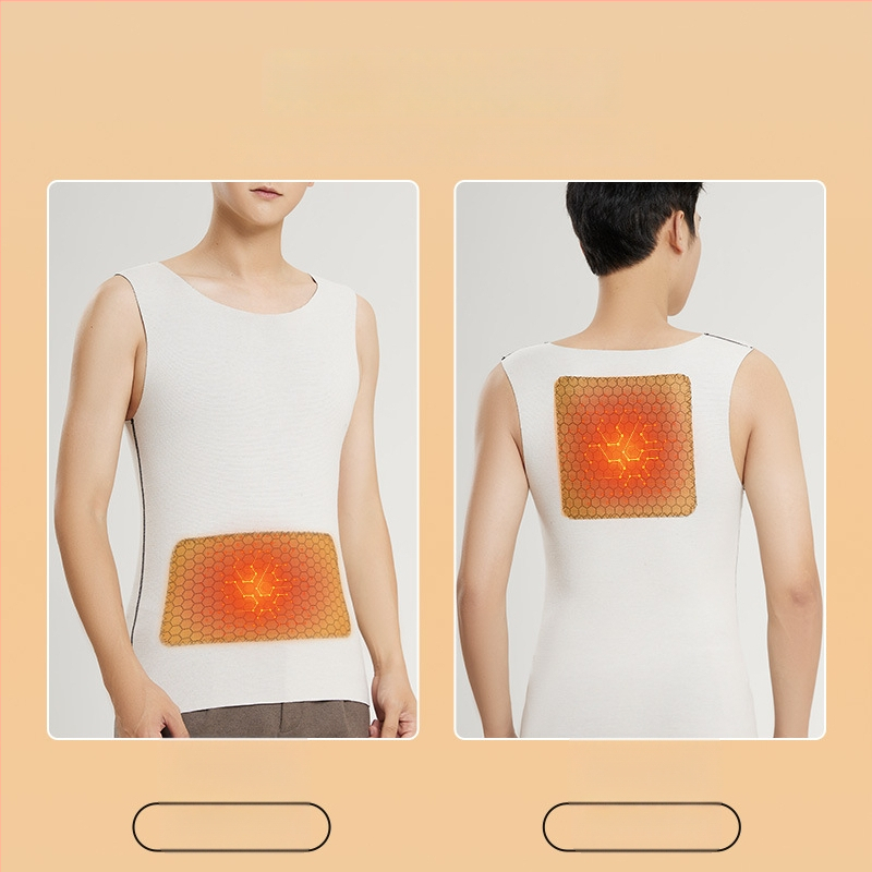 Lando termiskā veste vīriešiem, bezšuvju pamata kārta, apaļš kakls, blīds poliesterа audums 251-300 g/m²