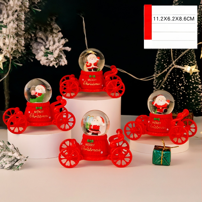 Kalėdų senelis mikro kraštovaizdžio naktinė lemputė – dervos kūrinys, animacinis stilius, Runting