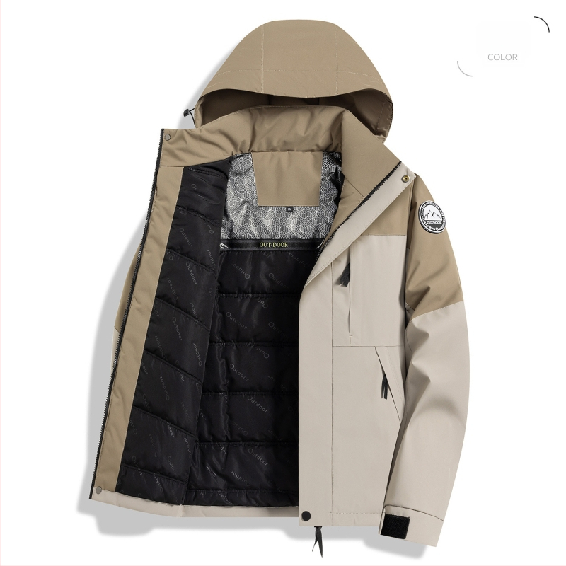 Kardigan-stiilis talvemantel eemaldatava kapuutsiga, fleecevooder, eesmine tõmblukk, pikkus 80–100 cm, polüester täidis ja vooder