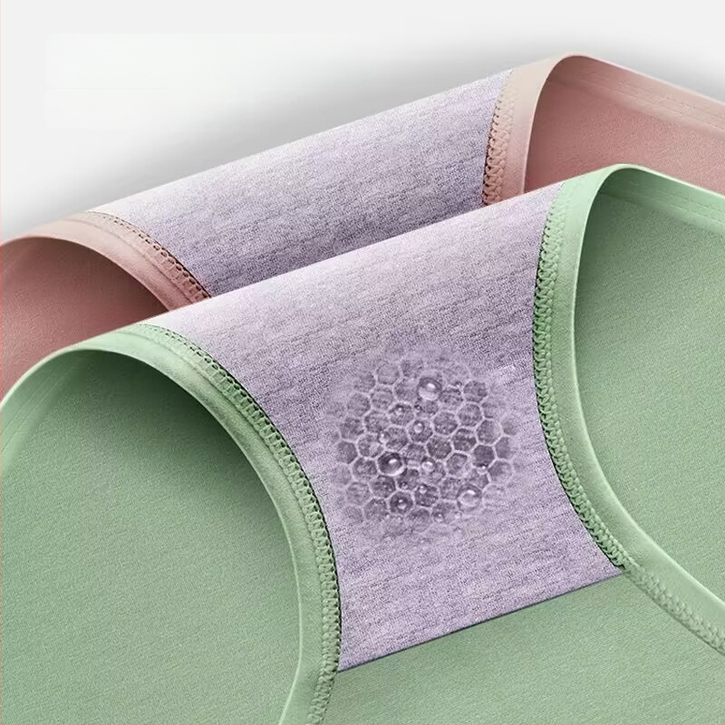 Sieviešu kokvilnas biksītes ar augstu jostu vēdera kontrolei, elpojošas, antibakteriālas, gurnu pacēlājs