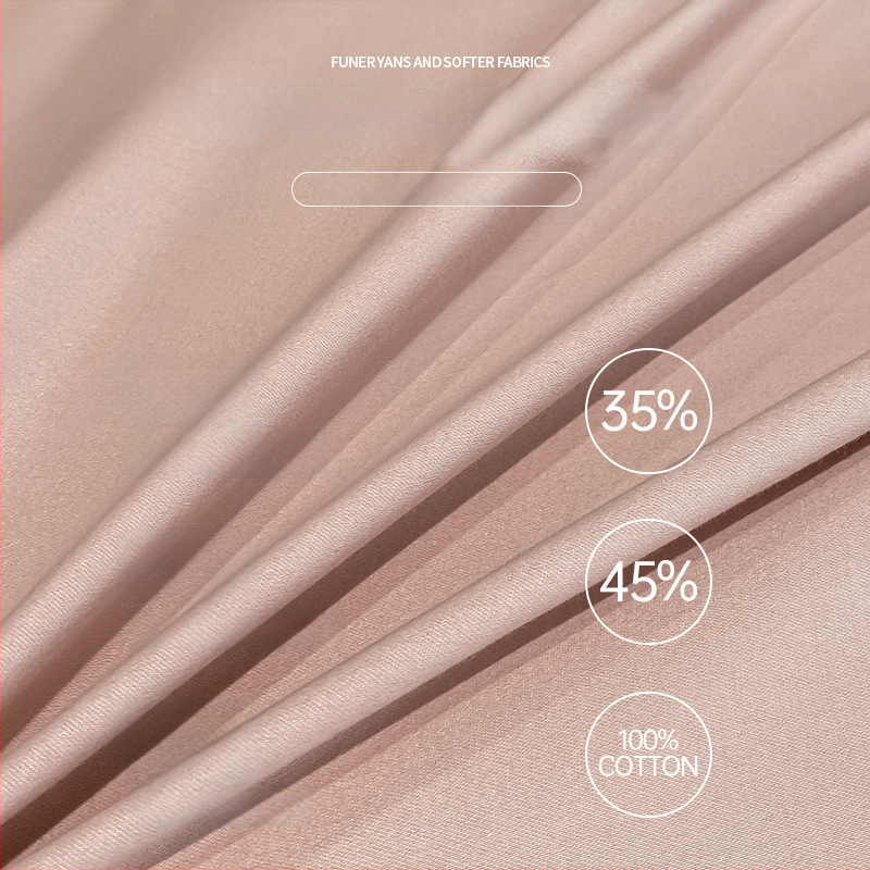 Paplanhuzat 100 szálas pamutból, tiszta pamut, bolyhos szövés, reaktív nyomtatás és színezés, egyszínű minta, modern minimalista stílus