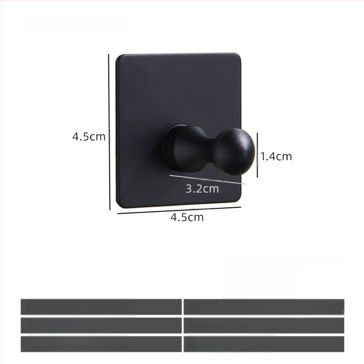 Ανοξείδωτη αυτοκόλλητη κρεμάστρα μπάνιου, μονή, μοντέρνος μινιμαλιστικός σχεδιασμός; αντοχή 5 kg; χωρίς τρύπες; τοποθέτηση πίσω από την πόρτα.